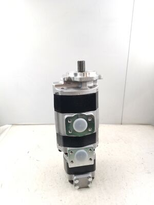 品質  Kawasaki 90ZV-5 Hydraulic Gear Pump 44083-61860/SDL30-71.4+50.4+（20） Cast Iron Hydraulic Spare Parts for Wheel Loaders Equipment 工場