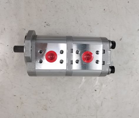 16+16 10T L フランジ-1 油圧ポンプ 鋼およびアルミニウム合金  160kPa-250kPa 中高圧外部噛合ギアポンプ 油圧ポンプ 重機