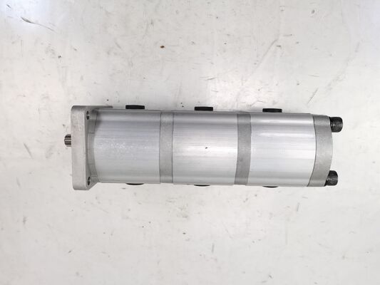 3 段階 水力ギアポンプ 16+16+16-10T-R 高品質の鉄とアルミニウム合金材料 建設機械 工場供給 水力スペアパーツ
