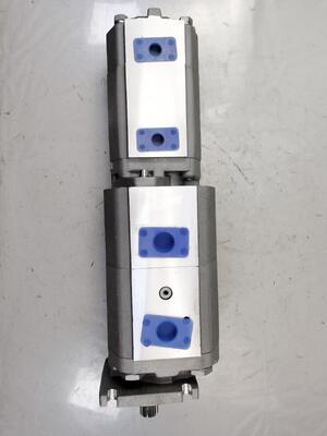 4 段階 液圧ギアポンプ 80+80+40+8 高品質 鉄とアルミニウム合金材料 建設機械工場用 液圧部品