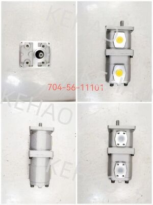 ハイドロリックギアポンプ 重い機械用のギアポンプ ステアリングとパワー装置 オイルポンプ 部品番号 704-56-11101 アルミ合金