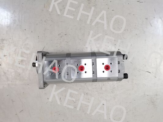 3段油圧ギアポンプ 307012-8160 (14+14+14) 高品質 鉄とアルミニウム合金材料 建設機械工場供給用油圧スペアパーツ