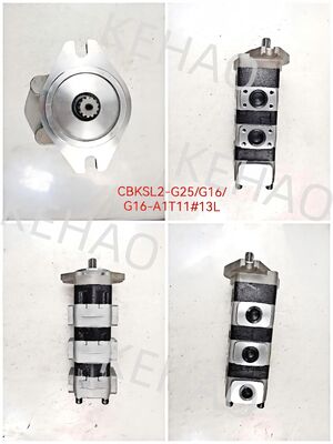 高品質油圧ギアポンプ CBKSL2-G25+G16+G16-A1T11Φ13L ステンレス鋼 OEM カスタマイズ可能なギアポンプ 1 年保証