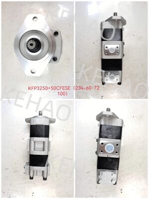 液圧ギアポンプ 部品番号 KFP3250+50CFESE ((234-60-72100) ギアポンプ 重機械用 高品質 高圧工業用ギアオイルポンプ