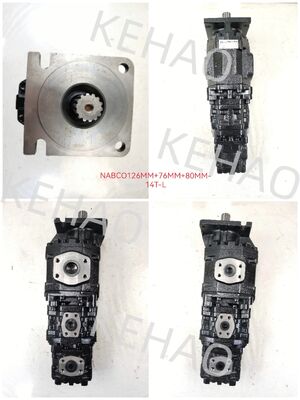NABCOギアポンプ NABCO126MM+76MM+80MM-14T-L 鉄 アルミ ステンレス 鋼 中高圧 水力ギアポンプ 川崎機器用