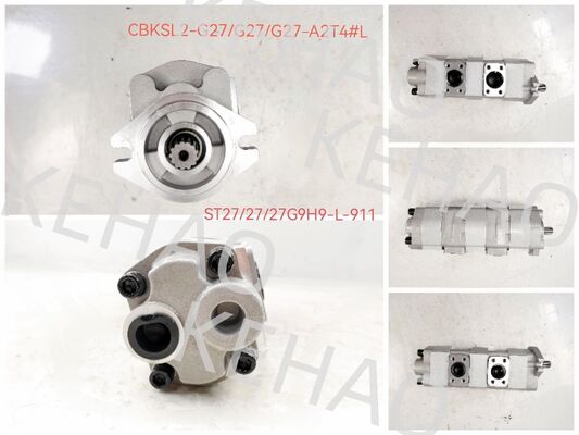 高圧鋳鉄油圧ギアポンプ ST27+27+27G9H9-L-911 オイルポンプ CBKSL2-G27+G27+G27-A2T4ΦL 産業用ユーティリティ向け1年保証付き