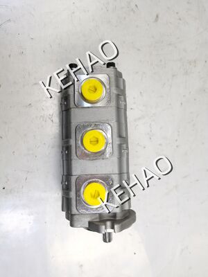 KRP Hydraulic Gear pump KRP4-12+12+9CC Cast Iron  Aluminum alloy One Year Warranty Gear pump for Excavator Steering device Variable pump