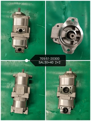 705-51-20300 SAL50+40 2+2小松の歯車ポンプの車輪の積込み機WA250の重量:13.922キログラム