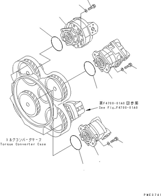 705-52-30490小松ポンプ アッセンブリ スイッチSAR100+28 1+2 WA500 WD500 WF550 WF550T