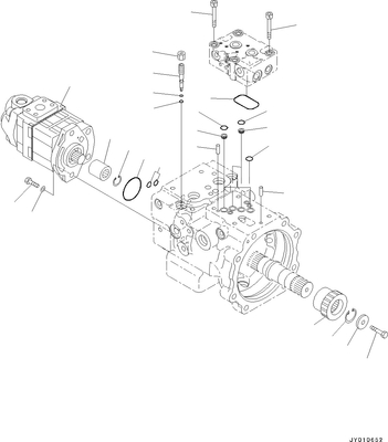 708-3T-04620ポンプ アッセンブリの小松の部品はPC70 PC78MR PC78US PC78UU活気づく